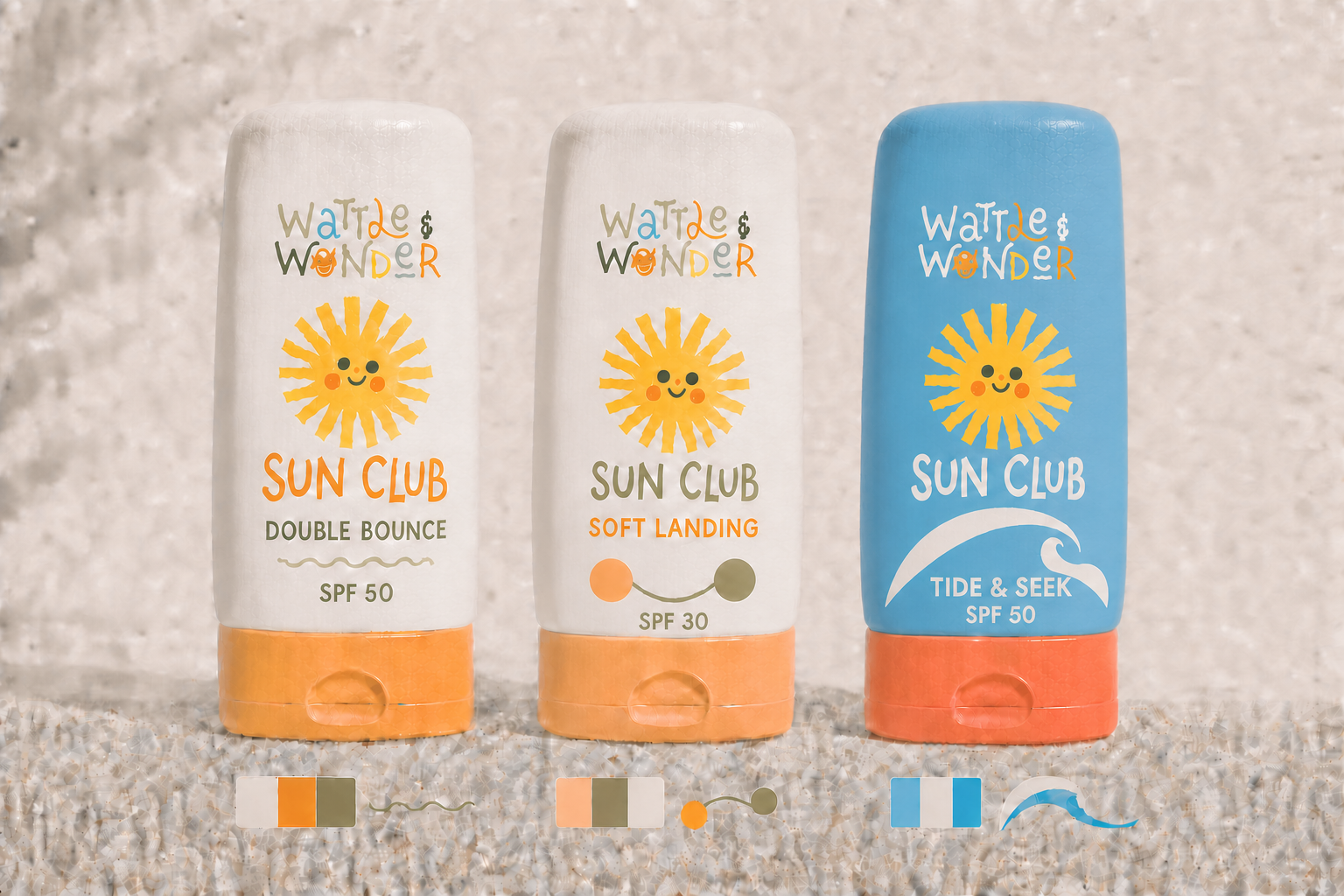 Double Bounce target SPF 50 packaging concept